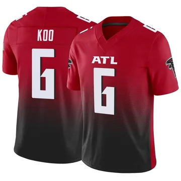 Men's Atlanta Falcons Younghoe Koo Red Limited Vapor F.U.S.E. Jersey By Nike