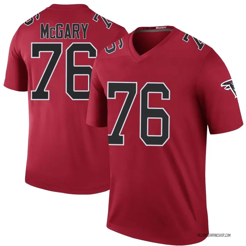 Youth Atlanta Falcons Kaleb McGary Red Legend Color Rush Jersey By Nike