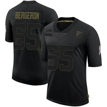 Youth Atlanta Falcons Matthew Bergeron Black Limited 2020 Salute To Service Jersey By Nike