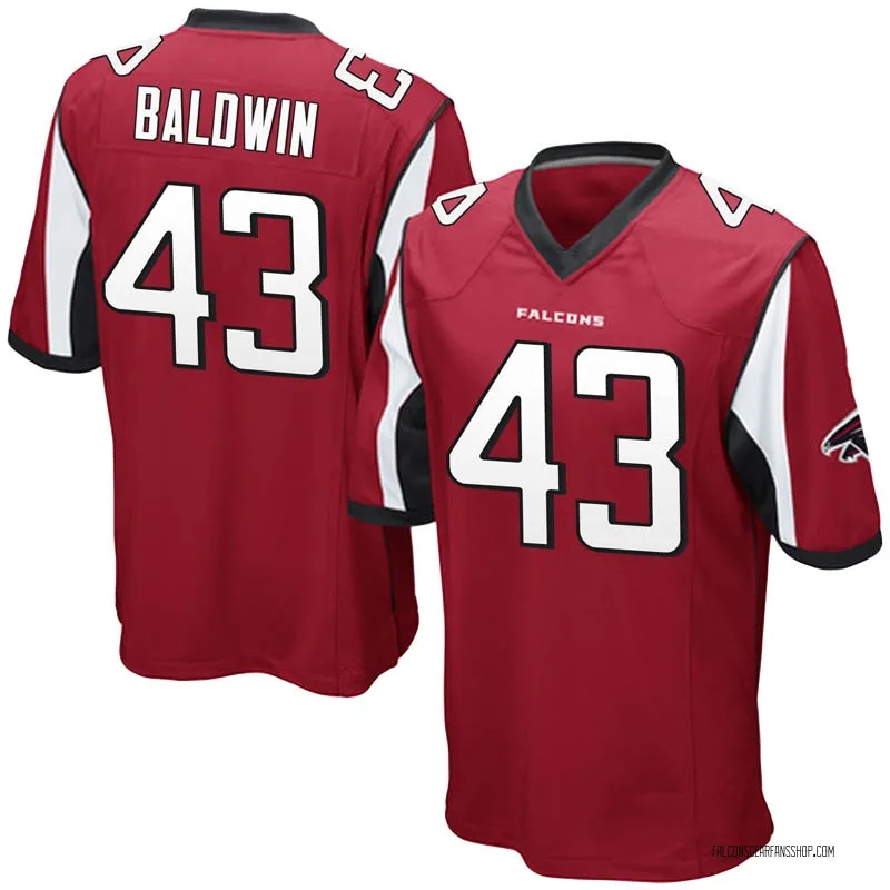 Youth Atlanta Falcons Parker Baldwin Red Game Team Color Jersey By Nike
